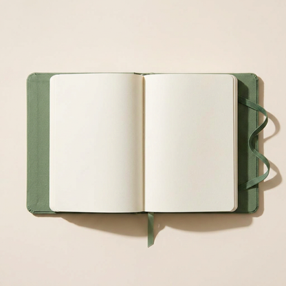 Linen Notebook, Sage