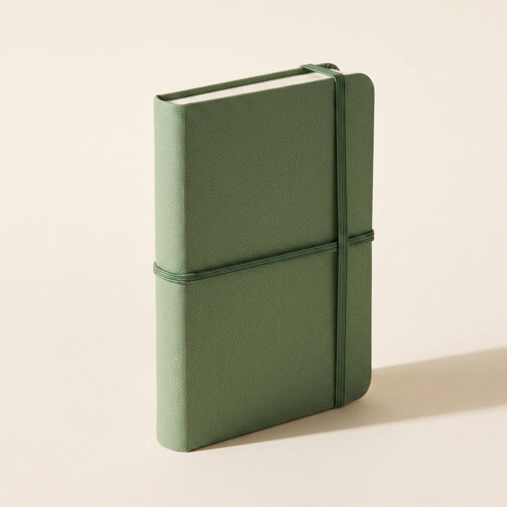 Linen Notebook, Sage